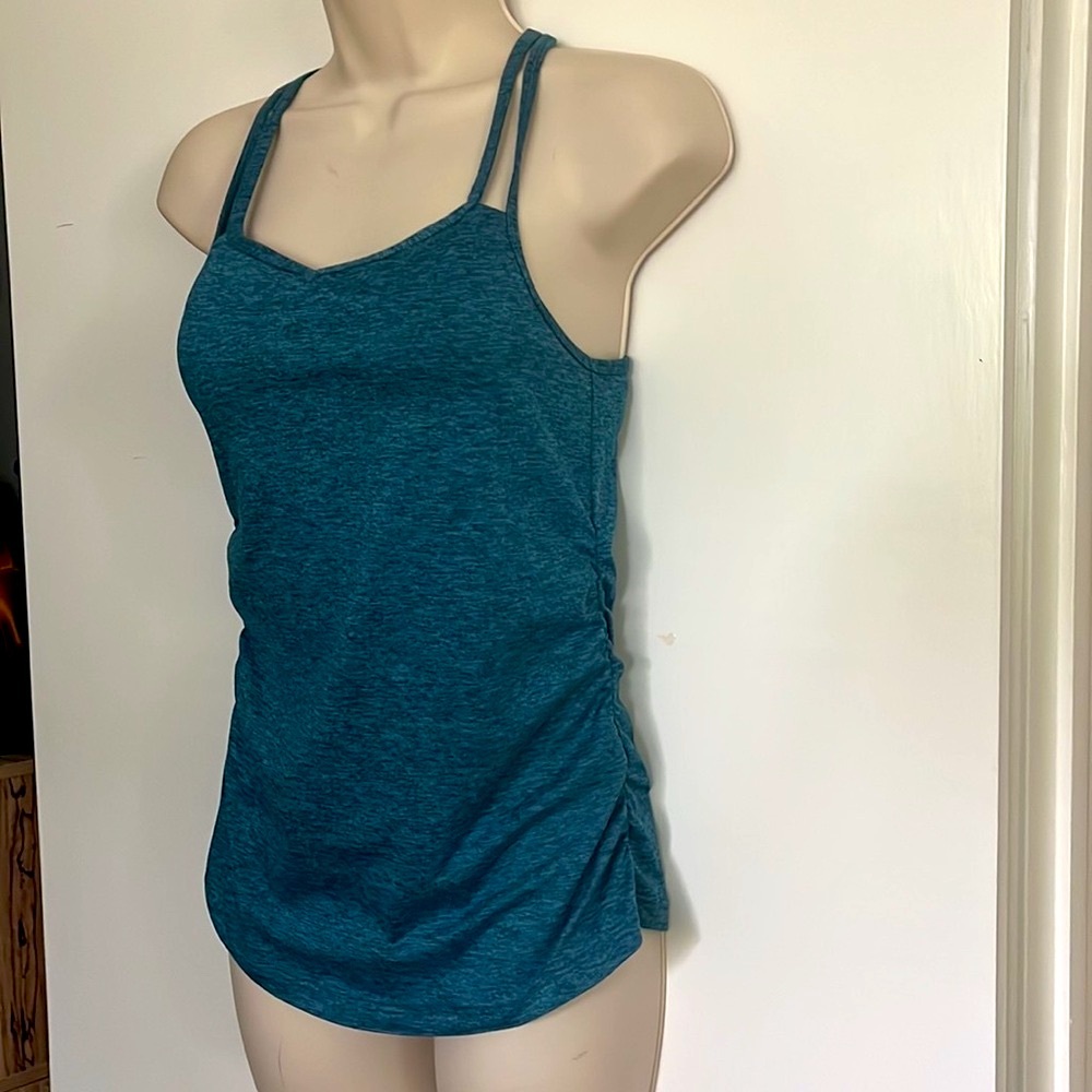 Black Diamond Six Shooter Active Tank Top rock climbing activewear - Fjord Blue